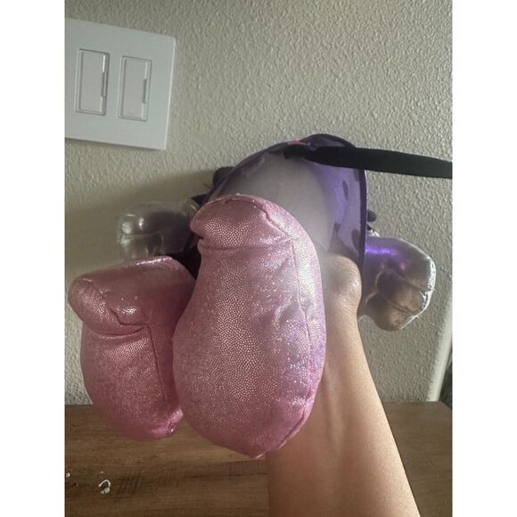 NWT Disney Ty Sparkle Minnie Mouse Plush with Tag in Purple & Pink - Picture 6 of 11